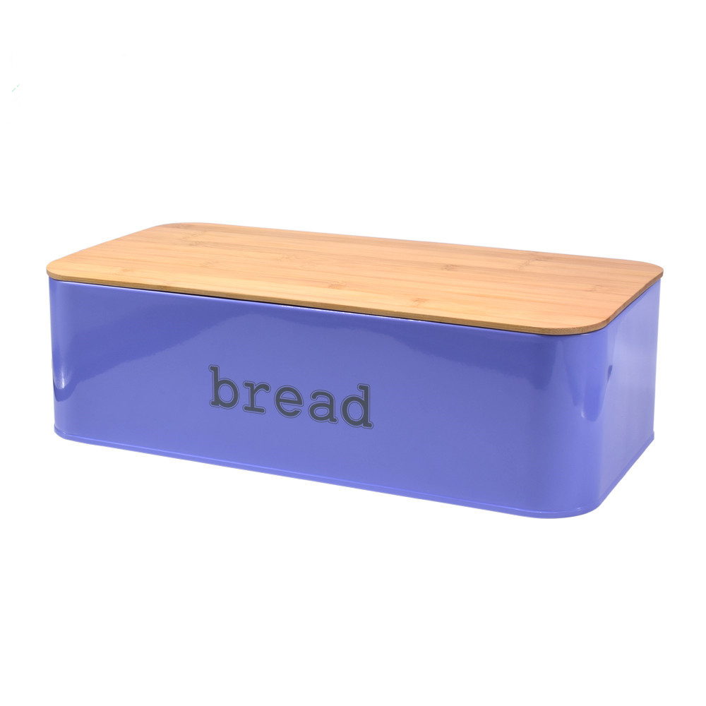 Modern Bread Box With Bamboo Cutting Board Lid Saving Bread Bin Fu